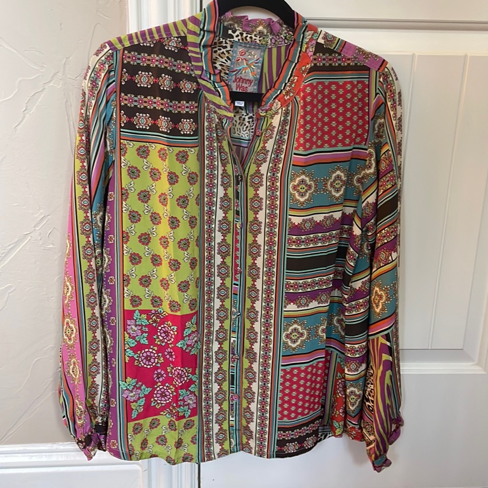 NWT Johnny Was Patch Annabel Blouse size medium